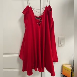 Red dress - bedazzled with rhinestones